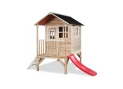 Maisonnette De Jeu LittleTom En Plastique Brun Avec Table Et Bancs - Neuve
