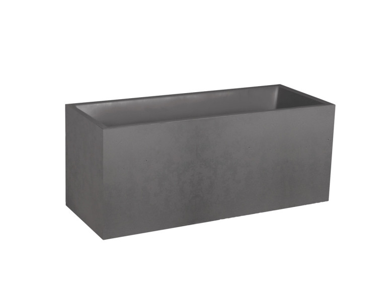 Vasque à poser basalte l.70 x P.40 cm gris anthracite Edith