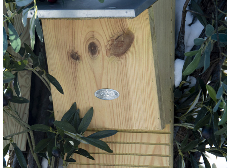 Maison Chauve Souris Nichoir Pour Chauves-Souris En Bois FSC - Toit En Écorce Naturelle Nichoir Chauves Souris
