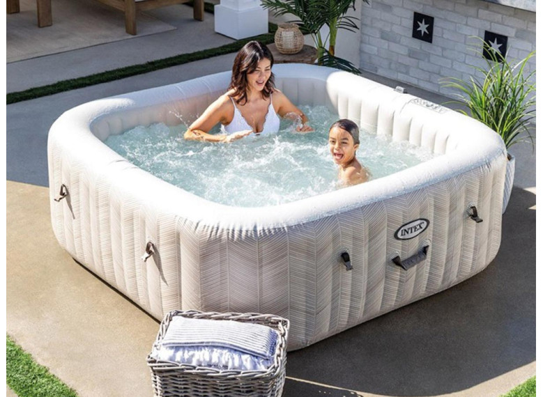 Spa gonflable Intex Chevron 6 places Carré bulles Jardideco.fr — free download