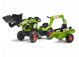 Voiture Excavatrice, Porteur Enfant, Tracteur tractopelle avec siège