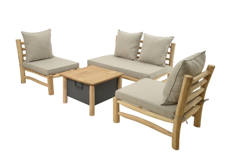 Salon De Jardin En Bois Modele Havana Hesperide