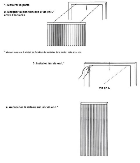Rideau de porte en perles de bois et anti-mouches, nombreux motifs