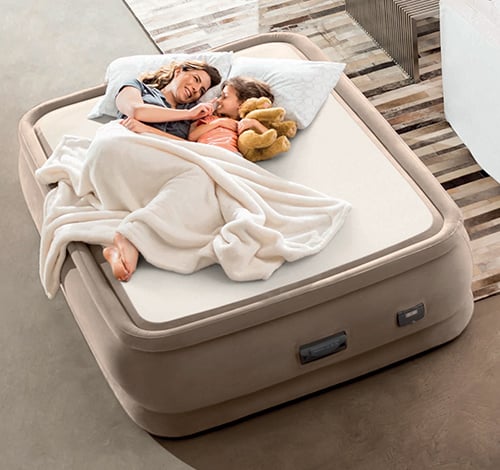 Grand matelas gonflable avec pompe pour 2 personnes INTEX