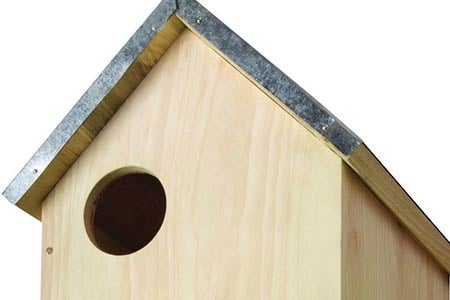 Maison à Ecureuils en Bois FSC 100 % et Toiture en Zinc - 26,3 x 25,3 x 29 cm